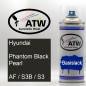 Preview: Hyundai, Phantom Black Pearl, AF / S3B / S3: 400ml Sprühdose, von ATW Autoteile West.